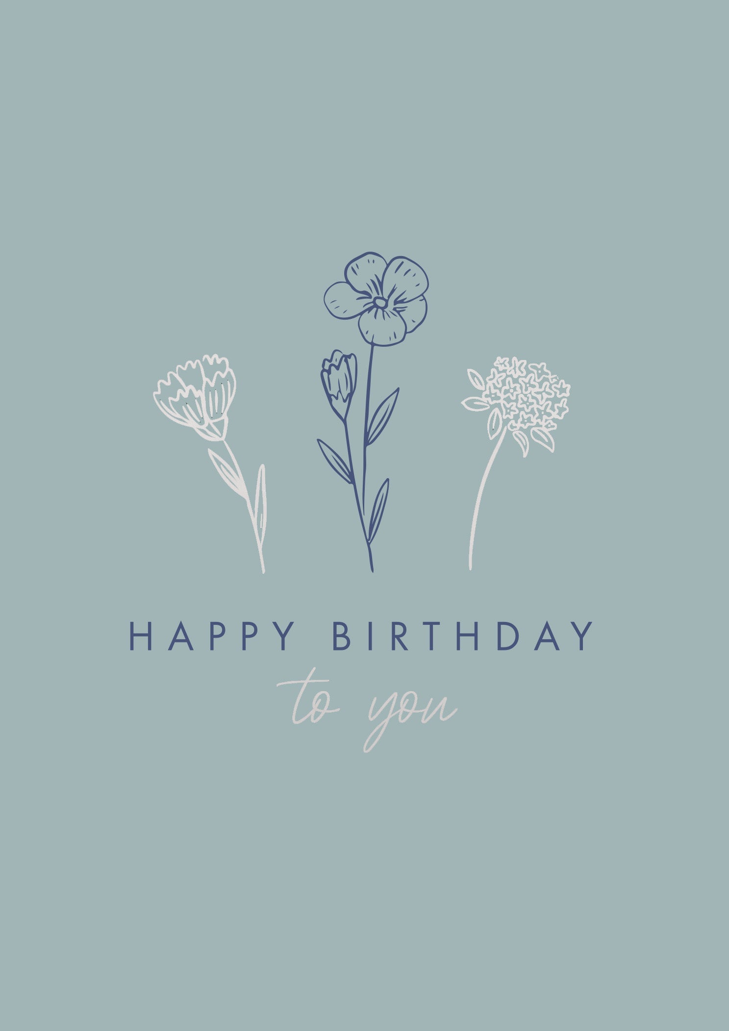 Greeting Card DAINTY - Happy Bunch